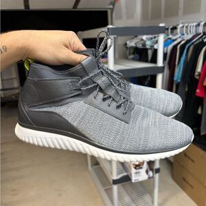Cole Haan GrandMotion Mid Men's Size 11.5 M Sneakers Grey Knit Shoes casual